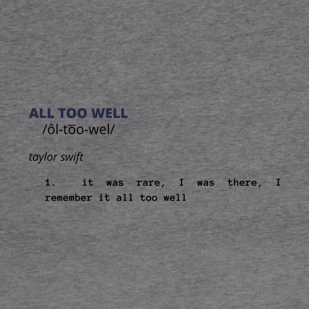 all too well by j__e